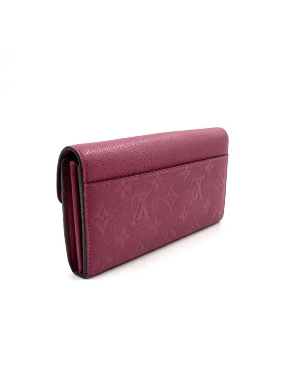Louis Vuitton Portefeuille Sarah Monogram Empreinte Leather Pink Wallet Gold